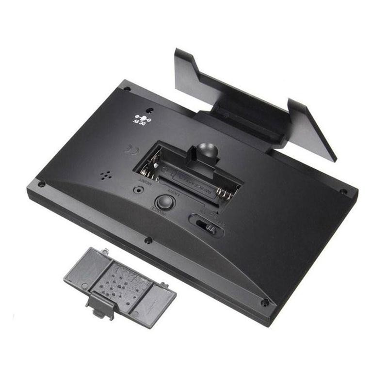 1pcs Clock Radio Electric Desktop Alarm Clock With Radio Digital Control Sound Home LCD Decor Screen Clock Projection Backl B4T7