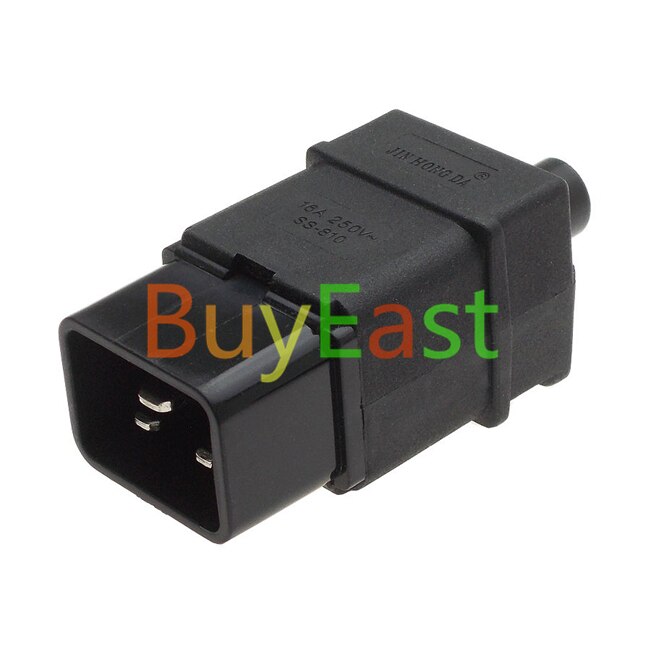 5 PCS IEC-60320 C20 male Receptale Power Cord Connector Rewireable Plug 100~250V 16A