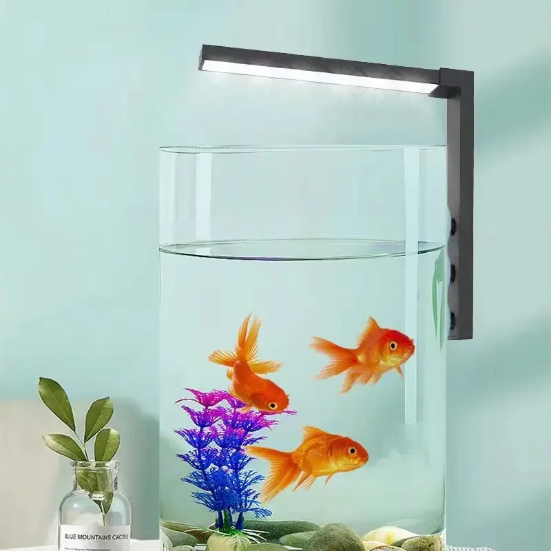 Kleine Aquarium LED Lampe Fans Ihr Aquarium Beleuchtung Wasser Pflanze Lampe Algen Panzer füllen Licht wasserdicht Aquarium