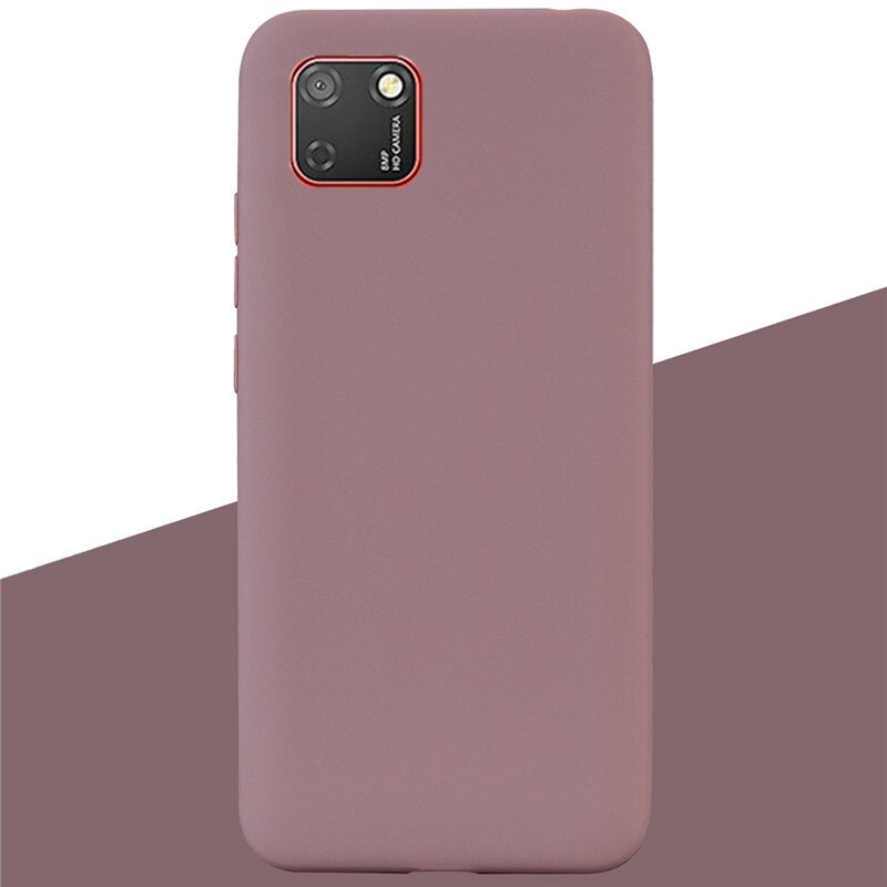 Soft Silicone Case For Huawei Y5p DRA-LX9 Case Silicone Back Cover Y5 p Phone Case For Huawei Y5P 5.45 Cover Coque Shell: 17 Coffee