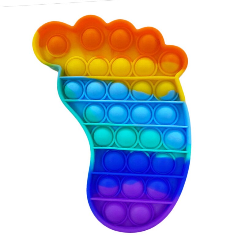 Regenbogen Pop Push Blase Zappeln Spielzeug Antistress Squeeze Sensorischen Spielzeug Relief Squishy Anti Stress Spielzeug Für Erwachsene Kinder: PL-332