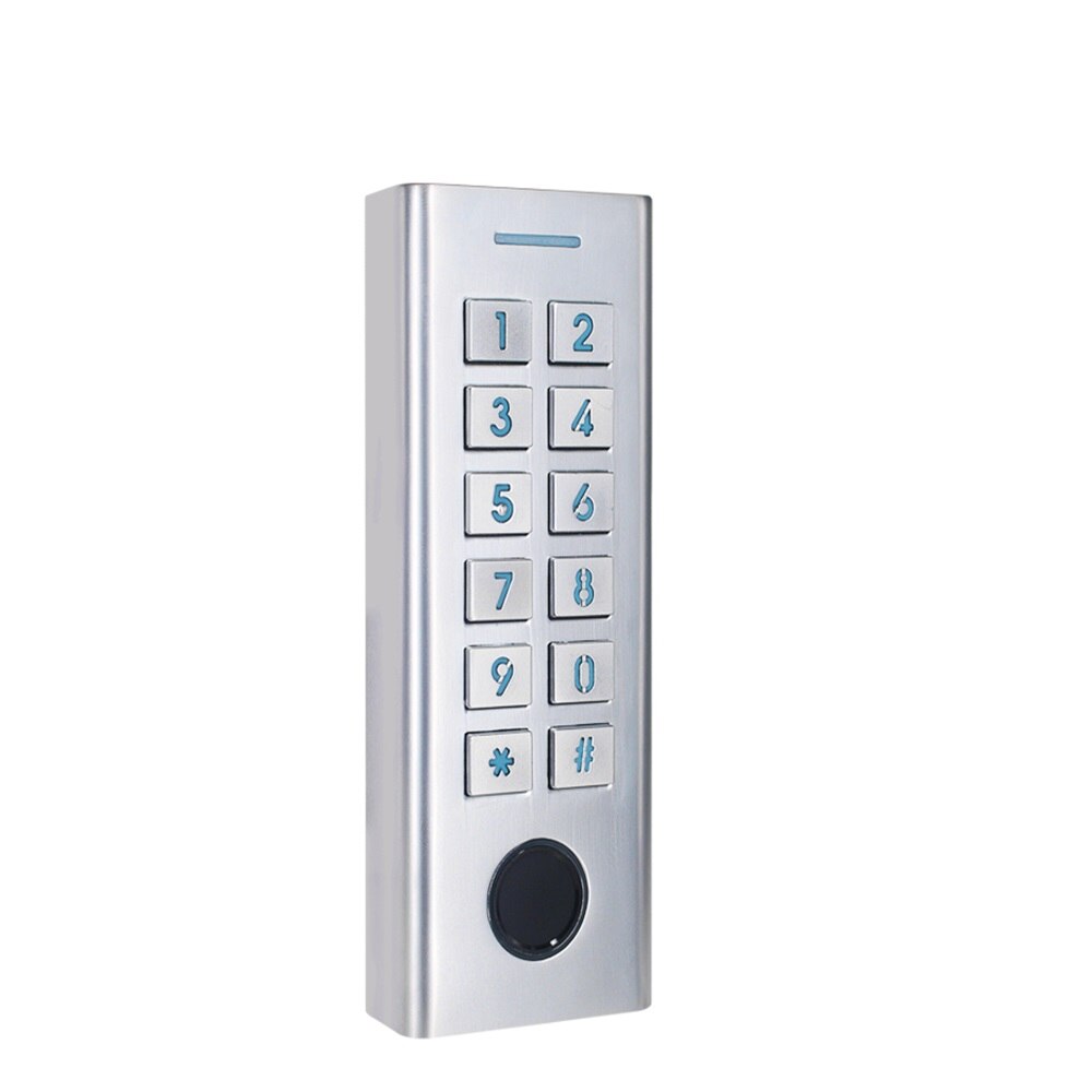 Independiente impermeable IP66 de Control de acceso de la huella digital lector RFID teclado estrecha tamaño pequeño marco de puerta teclado táctil w/luz de fondo