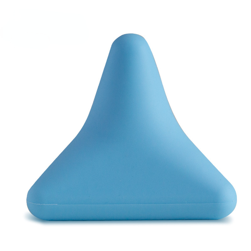 Silizium Massage Kegel Dreieckige Entspannen Gerät Ball Psoas Muskel Freisetzung Brust Wirbelsäule Zurück Nacken Schulterblatt Fuß Yoga Massagegerät: Blau