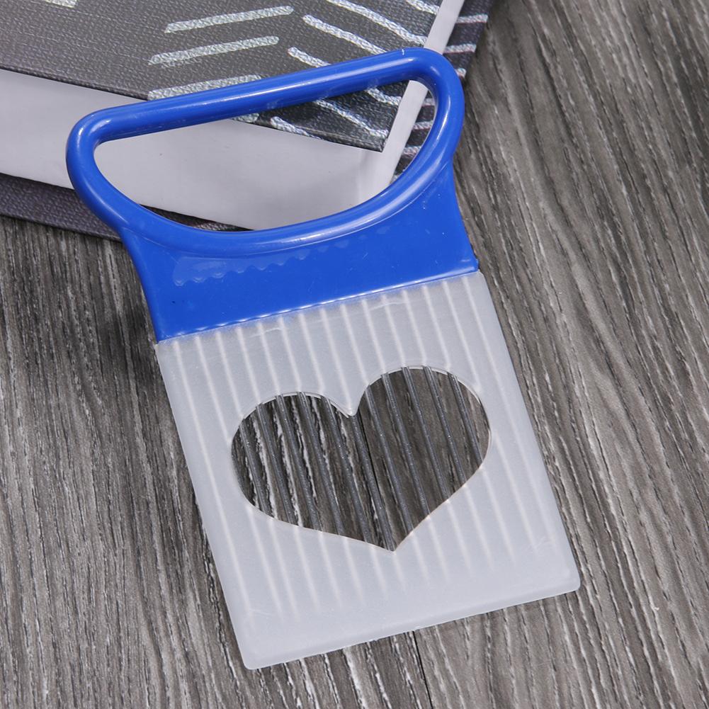 1Pc 4 Kleuren Ui Houder Hand Held Slicer Cutter Aardappel Wedge Slice Tool Huishouden Keuken Groenten Slice Gereedschap