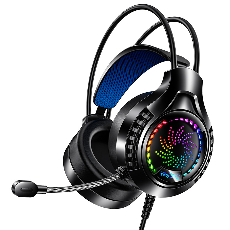 Cool Led Light Wired Gaming Headphones With Mic Bass Stereo Noise Reduction For Computer PC Gaming Headset