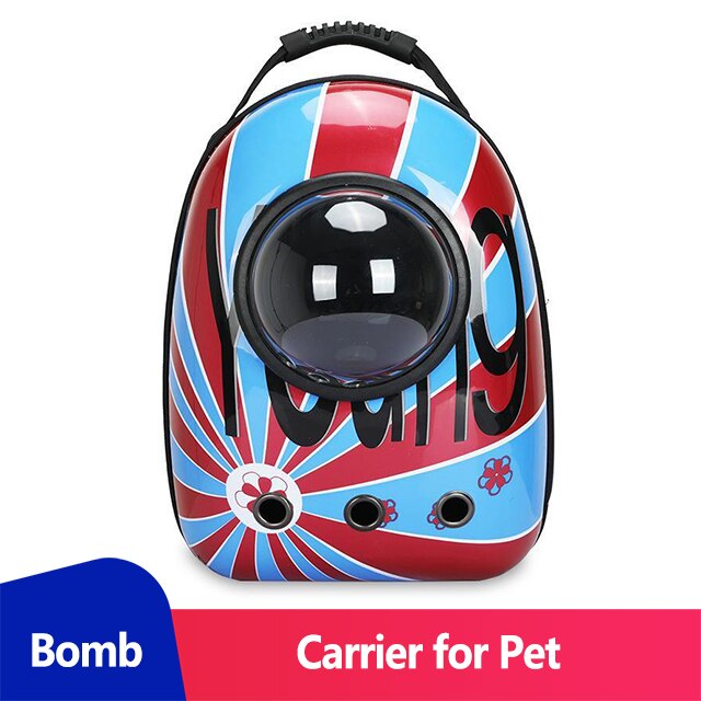 Transparent Cat Backpack Window Carrier for Cat Backpack Walkabout Dog Transport Carrying Bag for Cats Dog Transport Pet Carrier: Boom Cat Bag