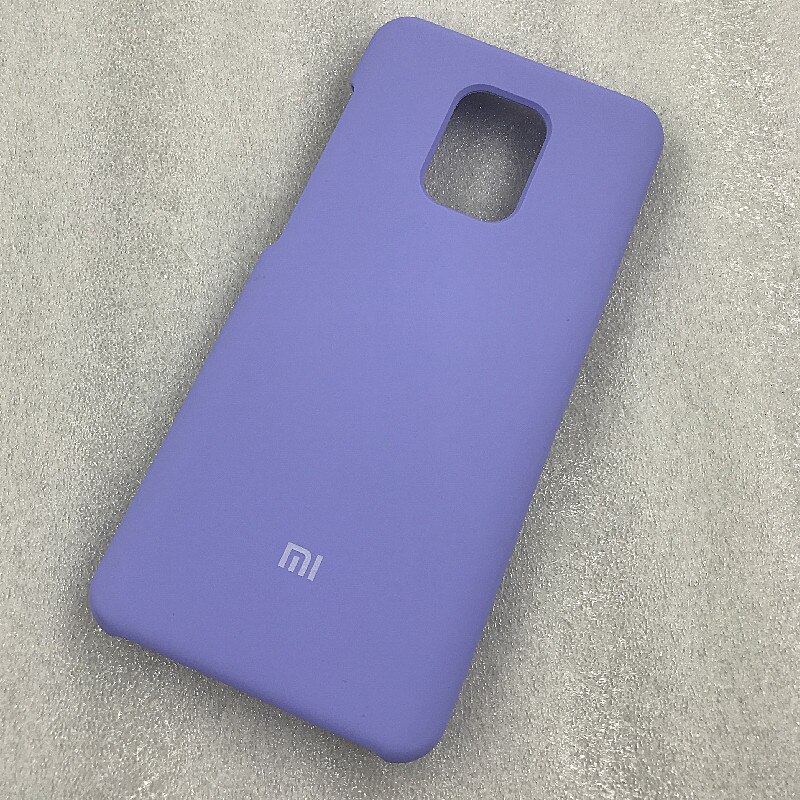 Original Xiaomi Redmi Hinweis 9 Pro Max Seidig Weich-Touch Flüssigkeit Silikon Schutzhülle Fall Für Redmi Hinweis 9 S 9 pro Wite logo: For Redmi Note 9 Pro / purple