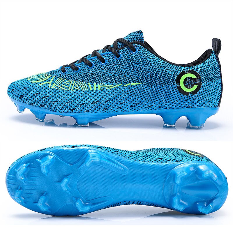 Kids Cleats Training Football Boots Turf Black Blue Men Soccer Shoes Low Ankle Sport Sneakers Size 33-47: SEE PICTURE5