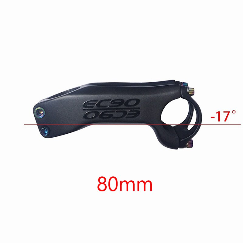 Carbon Stem EC90 Mountain Bike Stem Carbon Fiber Road Bike Handlebars Plus or Minus 6 Degrees/17 Degrees Road Bike Stem: 17-80mm