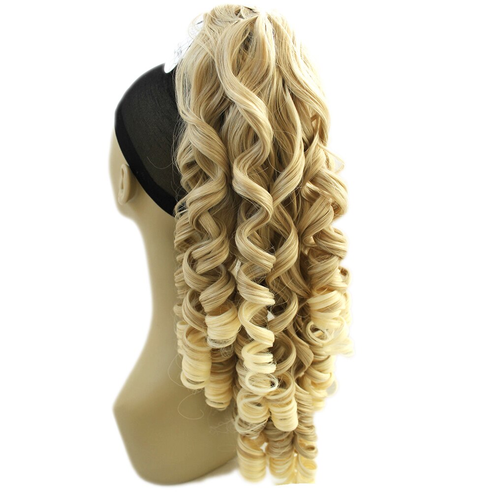 Soowee Lange Blonde Krullend Clip In Hair Extensions Paardenstaart Hoge Haarstukjes Voor Haar Klauw Paardenstaart Vrouwen Hoofddeksels Accessoires
