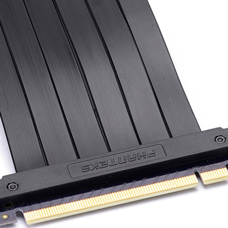 PHANTEKS FL22 220mm PC Ie Card Gaming PCI-E X16 Extender Riser Cable Computer Connection and Connector