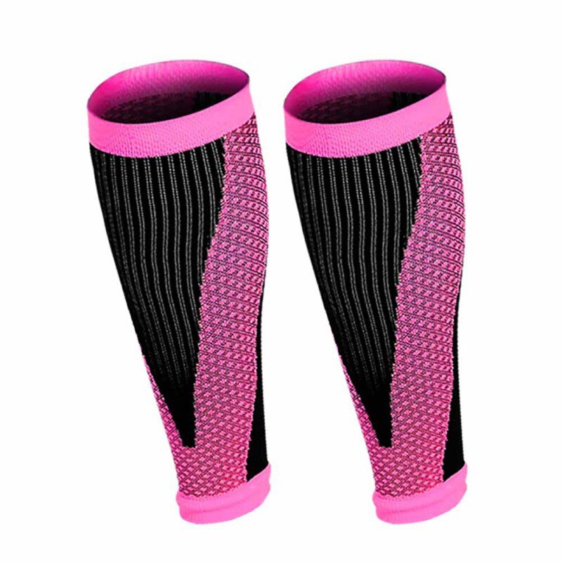 2 uds Unisex Running atletismo mangas de compresión pantorrilla canilla de pierna férulas coderas rodilleras Protección deportiva seguridad: MR / L
