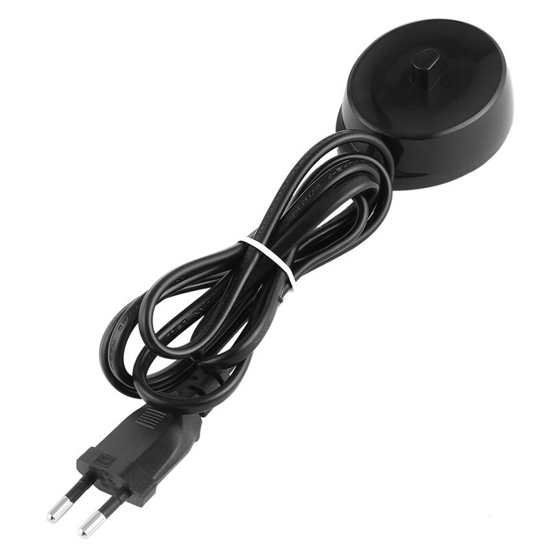 Vervanging Elektrische Tandenborstel Oplader Model 3757 Geschikt Voor Braun Oral-B D17 Oc18 Tandenborstel Opladen Cradle Eu Plug: black