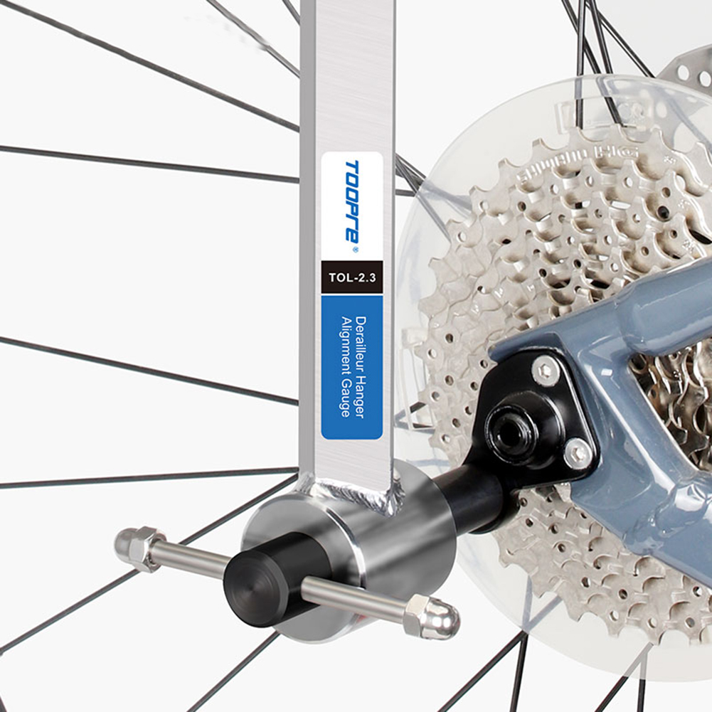Corrector de alineación de gancho de cola de bicicleta de montaña, herramienta de mantenimiento de reparación de ciclismo, percha de alineador de desviador de bicicleta de carretera