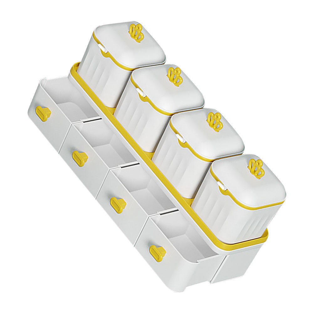1 Set of Portable Spice Jar Kitchen Seasoning Box Salt Pepper Spice Boxes
