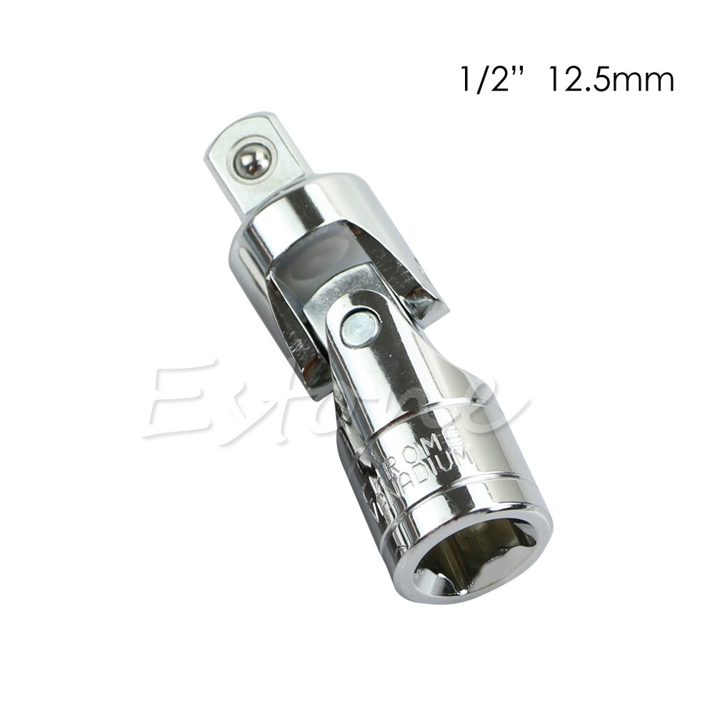 Universal Joint Set Ratchet Angle Extension Bar Socket Adapter 1/4" 3/8" 1/2"