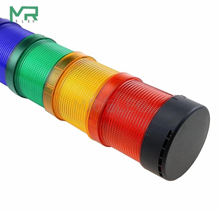 Stack Lamp Industriële Led Signaalzuil Voorzichtigheid Licht Toren Industriële Waarschuwingslampje Voor Machine Geen Zoemer 2V 24V 110V 220V
