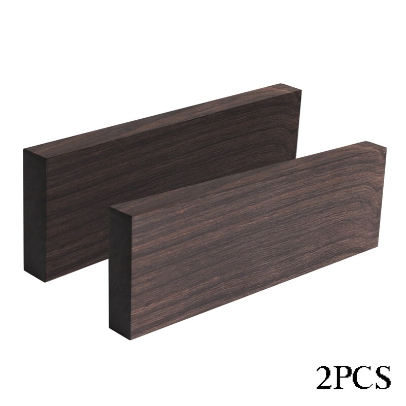 Bloques de madera de melanoxilán, madera negra africana, 120x40x10mm