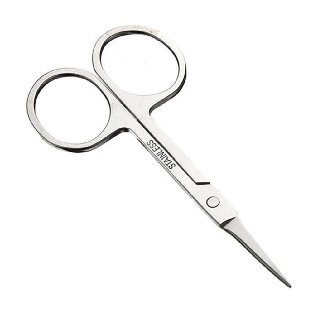 Stainless Steel Makeup Scissors Nose Hair Small Eyebrow Scissors Cut Manicure Eyebrow With Sharp Head Beauty Makeup Tool 4.5x9cm