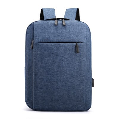 Men's Backpacks 15.6 Inch Laptop Backpacks USB Charging Large Capacity School Backpack Travel Daypacks Mochila Shoulder Bags: BLUE