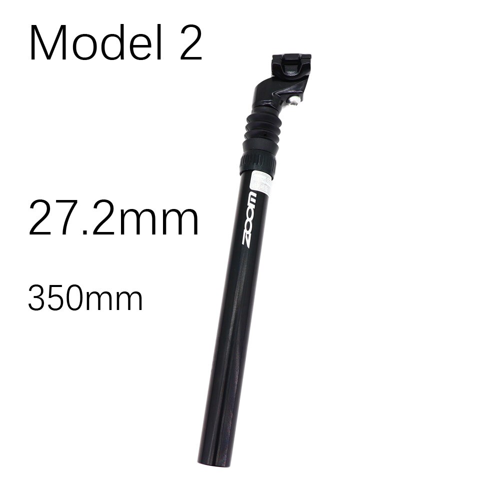 ZOOM-Suspensión tija de sillín para bicicleta, amortiguador para silla de bicicleta con suspensión, perfecto para bici de montaña, Alu MTB, 25,4, 27,2, 28,6, 30,1, 30,4, 30,9 y 31,6: 27.2 black model2