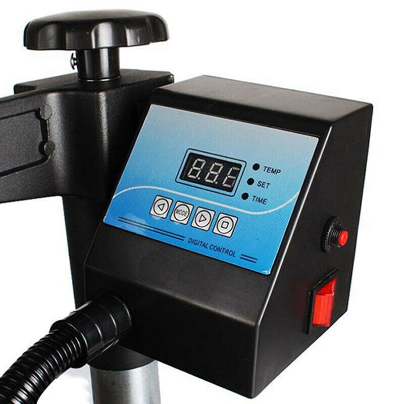 Digital Control Box Heat Press Digital Temperature Controller for Mug/Plate/Stone Photo/T-Shirt Black