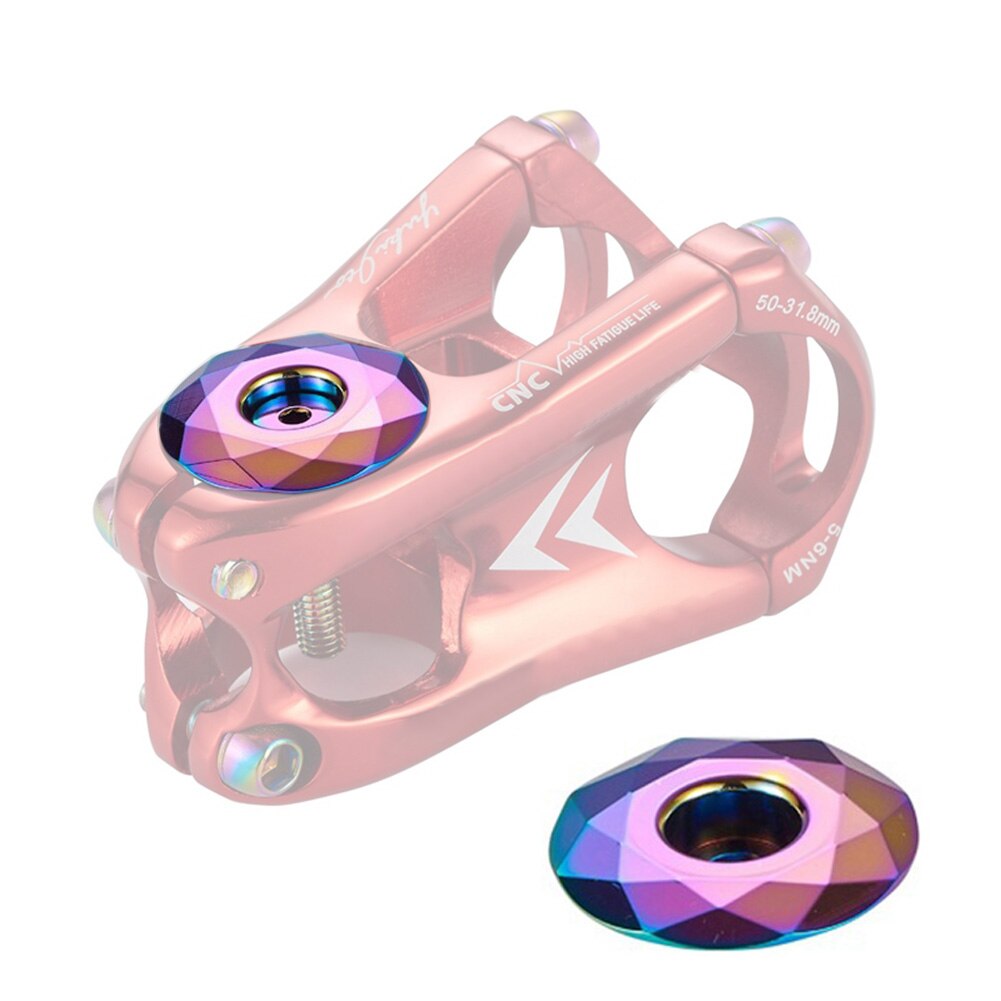 Aluminum Alloy MTB Mountain Bicycle MTB Bike Front Fork Stem Headset Top Cap Bicycle Accessories