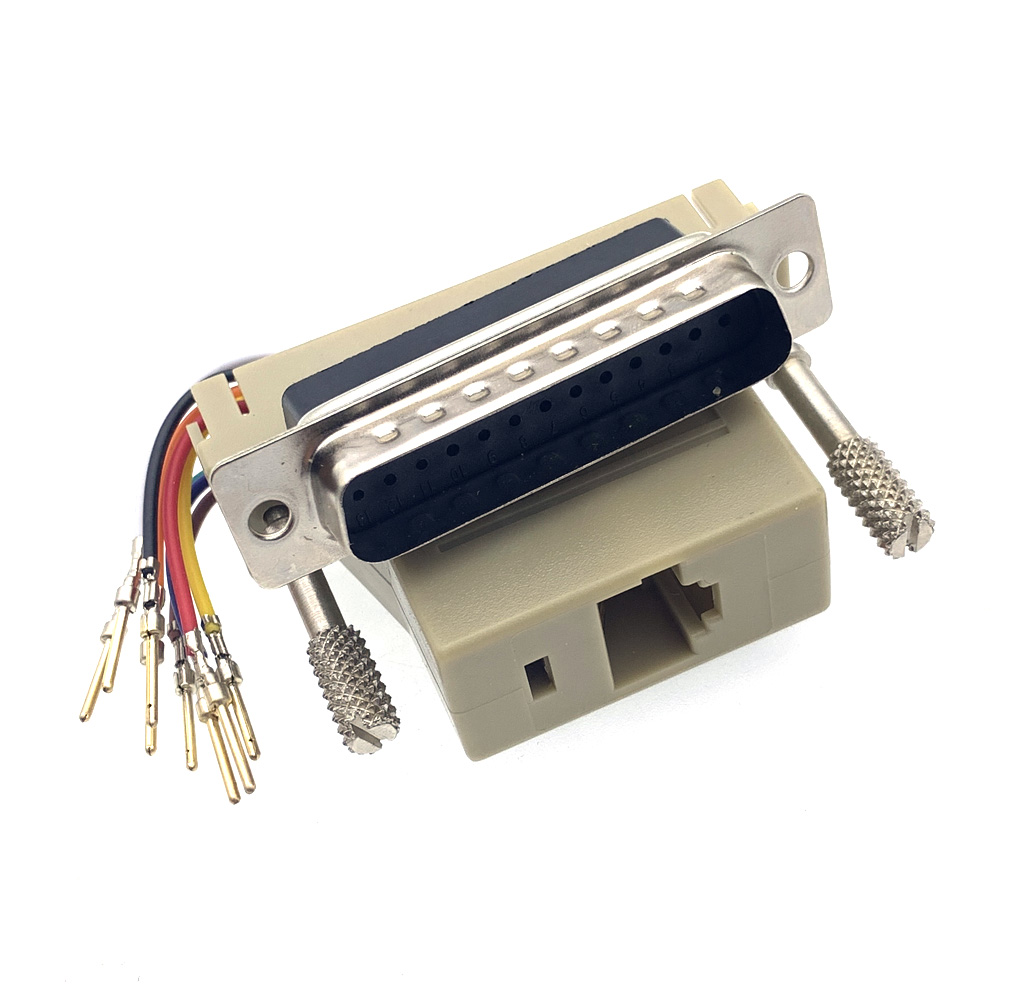 Db9 Vga15 Db25 Mannelijk/Vrouwelijk 9 15 25pin Seriële Poort Connector Naar Rj45 Kabeladapter D-SUB Adapter Extender Connector Voor Computer: Oranje