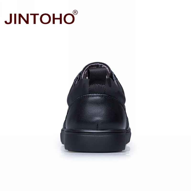 JINTOHO Brand Men Shoes Casual Male Shoes White Leather Sneakers Casual Men Flats Men Shose Chaussure Homme