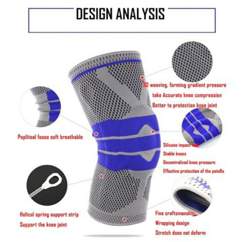 Volle Knie befestigen Gurt Patella Medialen Unterstützung Starke Meniskus Kompression Schutz Laufende Korb Stabilisator Fitnessstudio Sport Pads