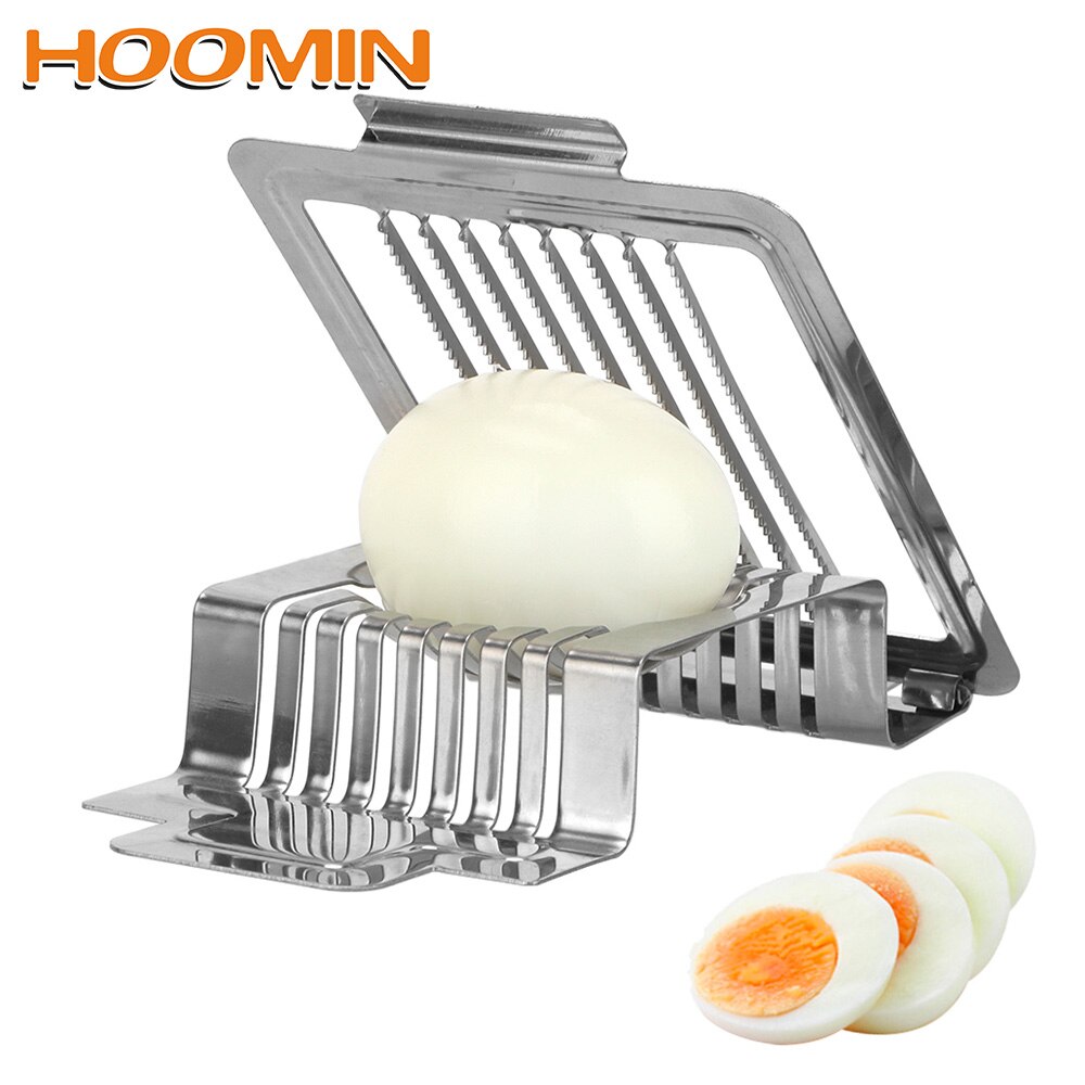 Hoomin keukengereedschap gekookte eieren snijder sectie snijder roestvrijstalen eieren snijder eiersnijder