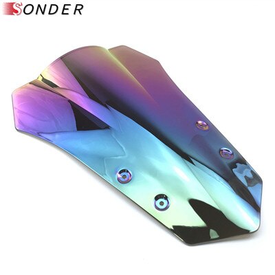 Windshield WindScreen For Yamaha MT-09 Tracer MT09 FJ09 FJ-09 15-16 Double Bubble MT 09 FJ 09 Accessories: Clear iruidium