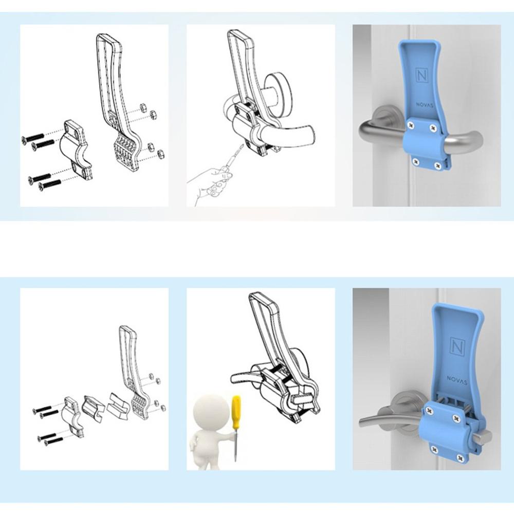 Contact Free Door Opener Hygienic Plastic Non Contact Tool Hands Free Safe Durable Door Opening Instrument