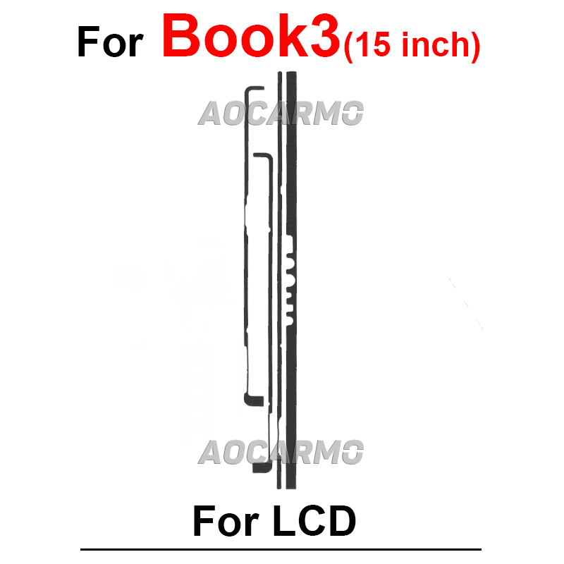 Do Surface Pro 3 4 5 6 7 GO1 GO2 Book 1 3 Book2 Book3 13,5 15 cali Przedni klej samoprzylepny Naklejka na wyświetlacz LCD Pro4 Pro5 Pro7 Pro9: Różowy