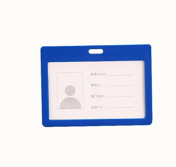 54*90mm Horizontal Work ID Card Holder for Company Staff Factory Workers Pass Bus Card Cover Case Employee Badge Holder: NO.3
