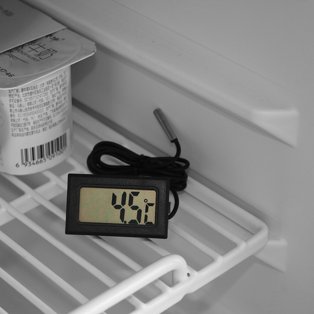 Draagbare 2 In 1 Auto Digitale Lcd Klok En Temperatuur Display Elektronische Klok Thermometer Auto Automotive Digitale Auto Thermometer