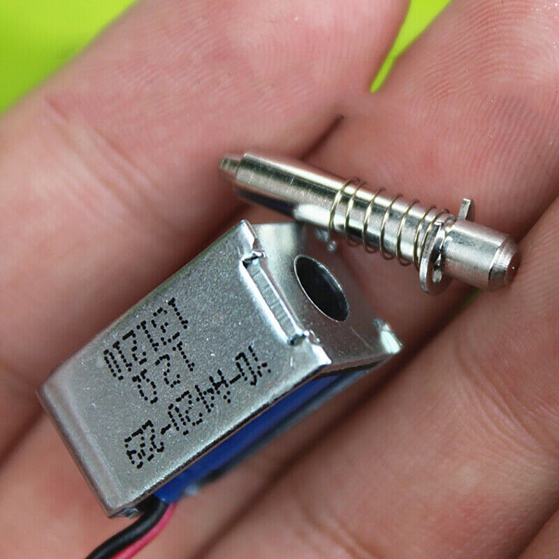 11mm*20mm Micro Suction Frame Electromagnet DC 6V-12V Spring Push Pull Type Rod Solenoid Magnets
