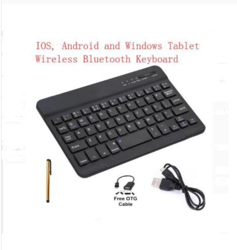 Für Teclado iPad Xiaomi Samsung Huawei Bluetooth-kompatibel Tastatur Telefon Tablet Drahtlose Tastatur Für Android Windows + stift: Lila