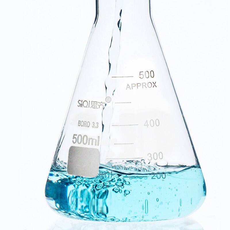 3er Set Erlenmeyerkolben Aus Kunststoff - Laborflaschen Für Schule & Experimente