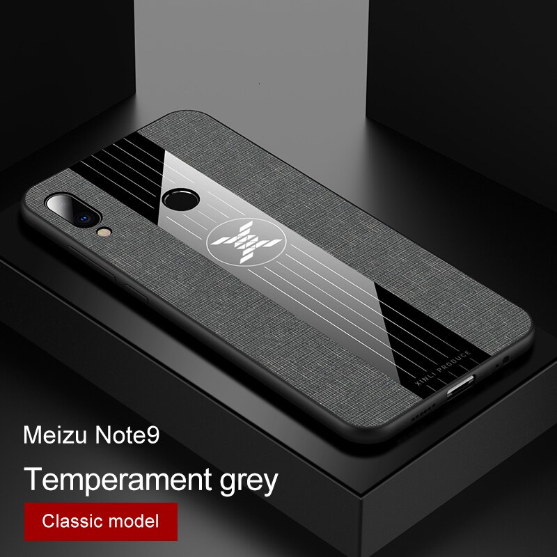 For Meizu Note 9 8 Case Magnetic Ring Holder Hard Cover Soft Silicone Frame Shell On Meizu Note9 Note8 Phone Cases: For Meizu note 9 / Only Grey Case