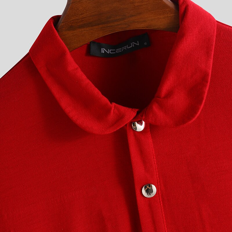 Mono INCERUN para hombre, mono de manga corta de Color liso, ropa de calle con ajuste chándal para culturismo, monos para hombre, pantalones de talla grande