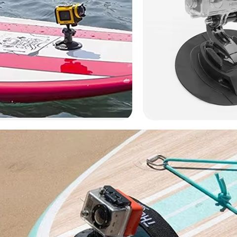 Surfboard Kayak Camera Mount Holder PVC Surfboard Camera Fixed Stand SUP Surfboard Camera Mount Base Outdoor Accessories