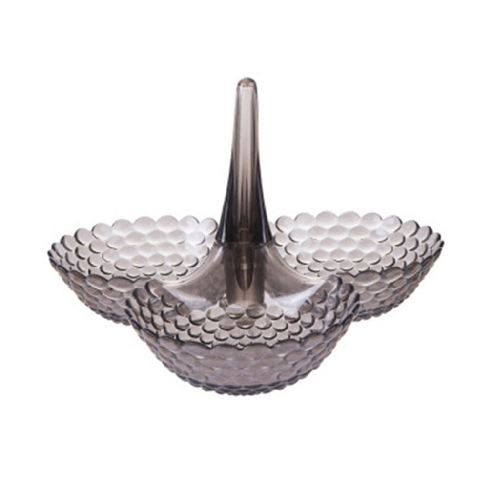 Multi-Layered Fruit Tray Dessert Plate Living Room Coffee Table Home Candy Tray Plastic Dried Fruit Box: Green