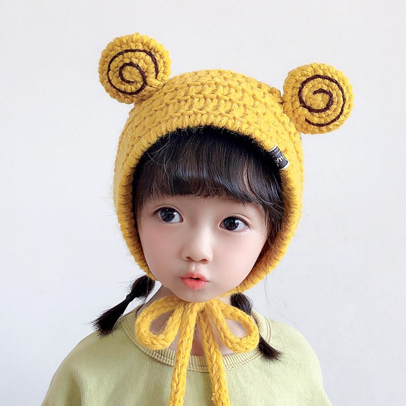 Snail Hat Beanies Knitted Winter Hat Solid Hip-hop Skullies Knitted Hat Cap Costume Accessory Warm Winter Lovely Christmas