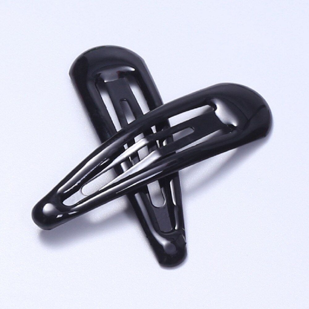 Barrettes à cheveux pour enfants, épingles colorées, couleur bonbon, 1 pièce, accessoires: Black