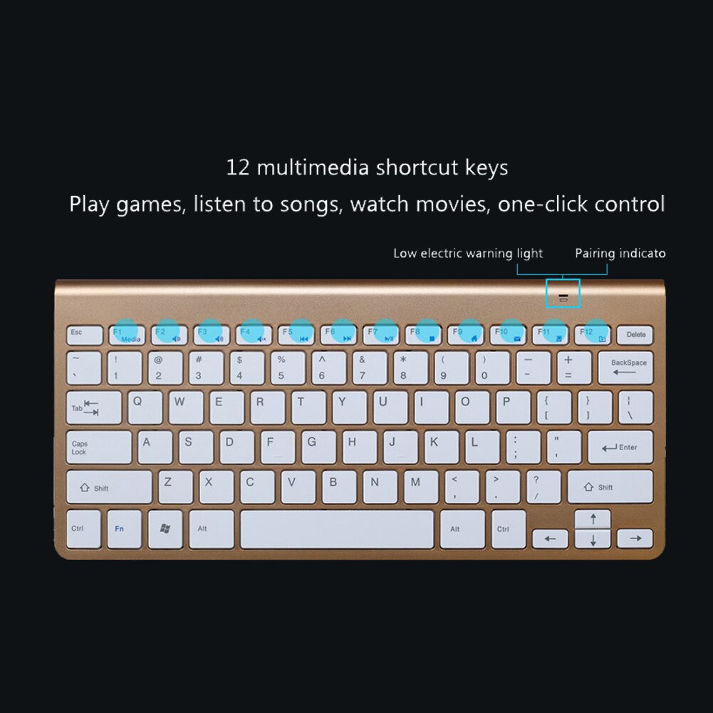Kit clavier et souris ultra-fin avec 2.4g ports usb sans fil et silencieux pour téléviseur intelligent, ordinateur de bureau et pc