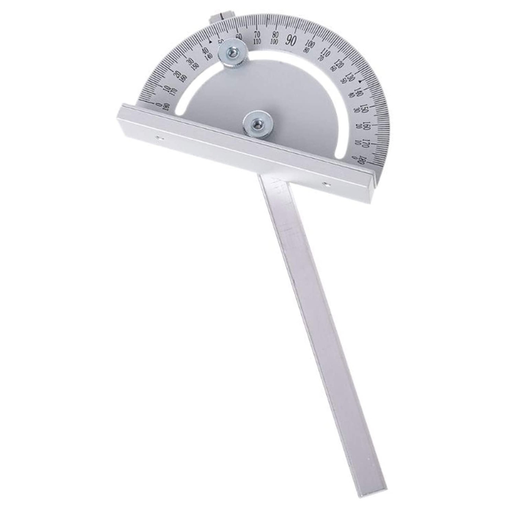 Règle de poussée d'angle de scie de Table, Mini outil de mesure, outils de travail du bois de style T, rapporteur Compact argenté de haute précision