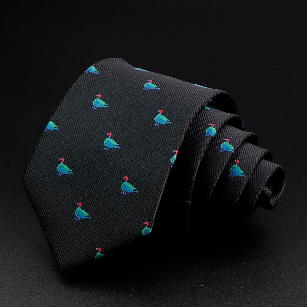 Mannen Stropdas Klassieke Schedel Dier Vruchten Bloemen Patroon 8Cm Jacquard Stropdas Accessoires Dagelijkse Slijtage Das Wedding Party