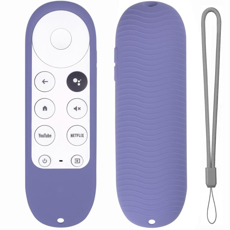 Für Chrome Mit Google TV Stimme Fernbedienung Anti-Verloren Silikon Fall Google TV Silikon Fall Fernbedienung Fall: 04