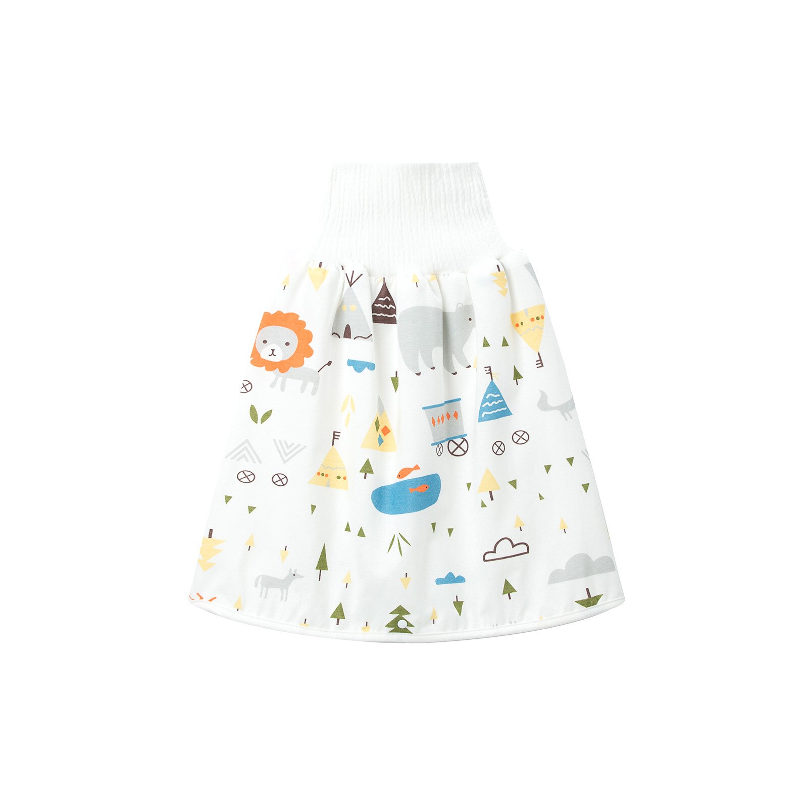 Falda de pañales para niños de 0 a 8 años, cómoda falda de pañales para niños y niñas, faldas de pañales impermeables de dibujos animados, paño de entrenamiento, pañal 3 en 1: D / 4 to 8 Years